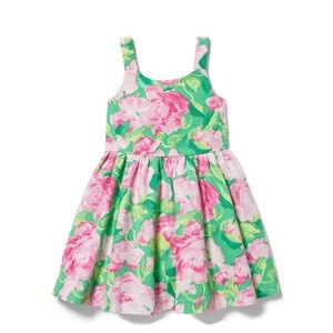 Janie and Jack ROSE PLEATED DRESS w headband size 2